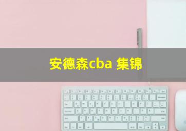 安德森cba 集锦